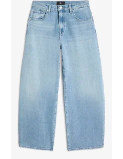 Bonnie Curvilinear Light Wash Barrel Leg Jeans
