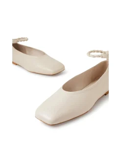 Booste Braided Ankle Strap Ballet Flats