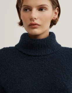 Boucle High Neck Knit
