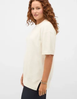 BOUCLE OVERSIZED KNIT TEE