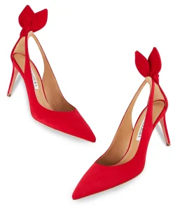 Bow Tie Suede Pump 105