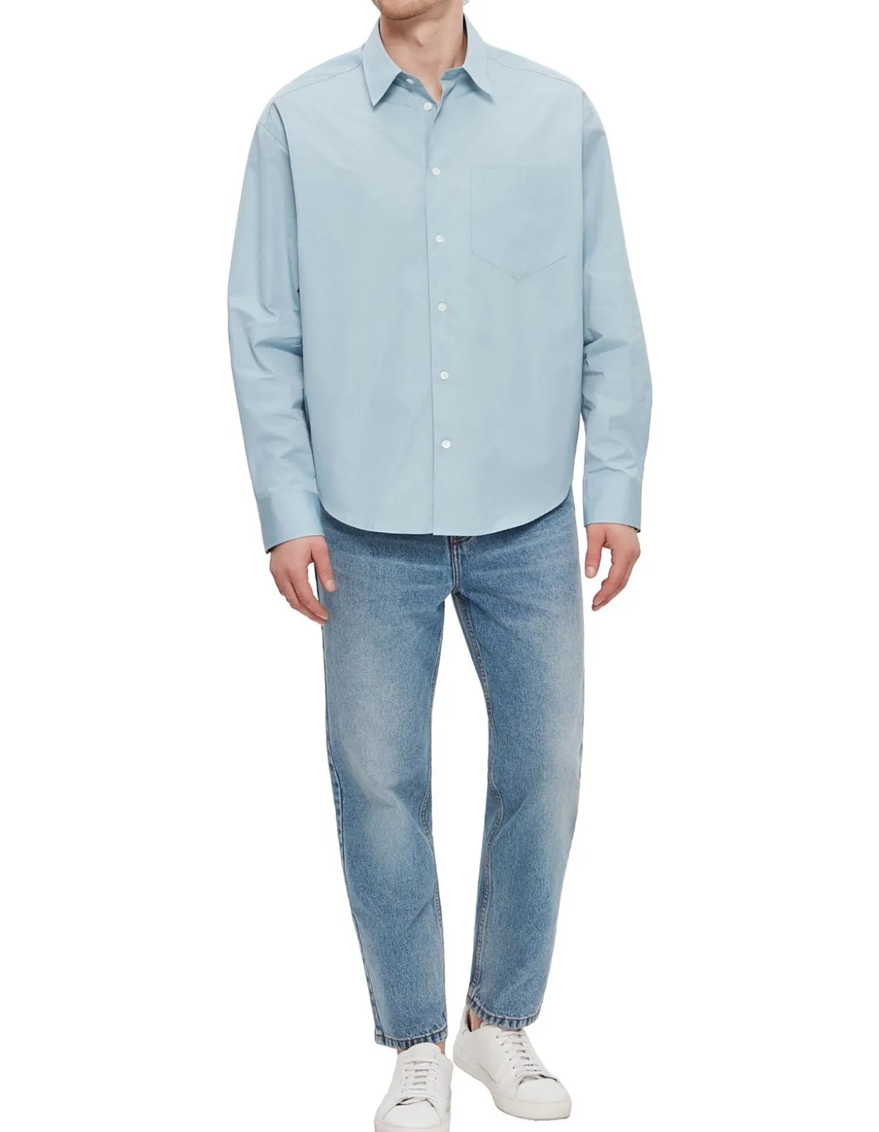 Boxy Fit Shirt Sky Blue