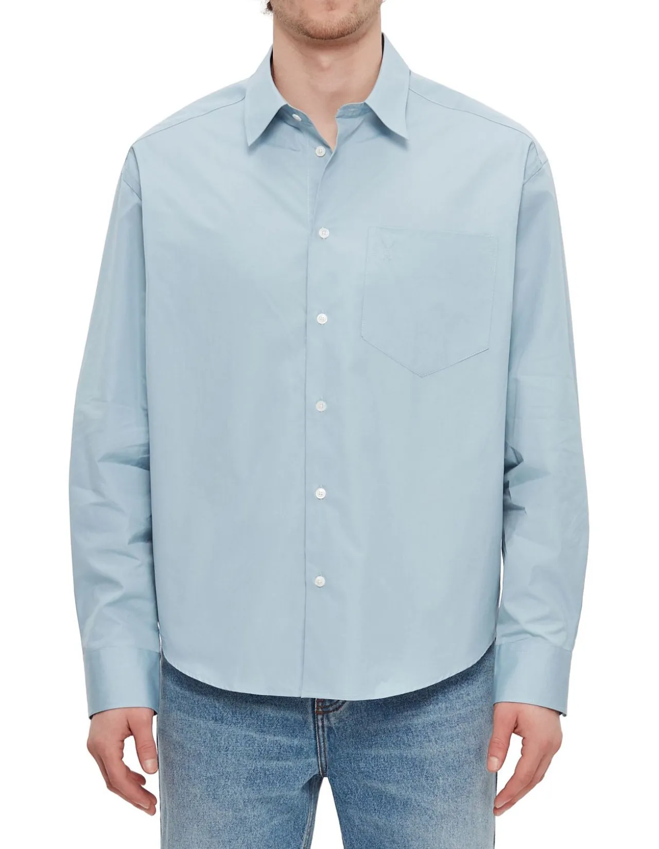 Boxy Fit Shirt Sky Blue