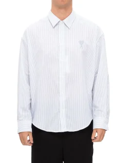 Boxy Fit Shirt with Ami de Coeur Embroidery