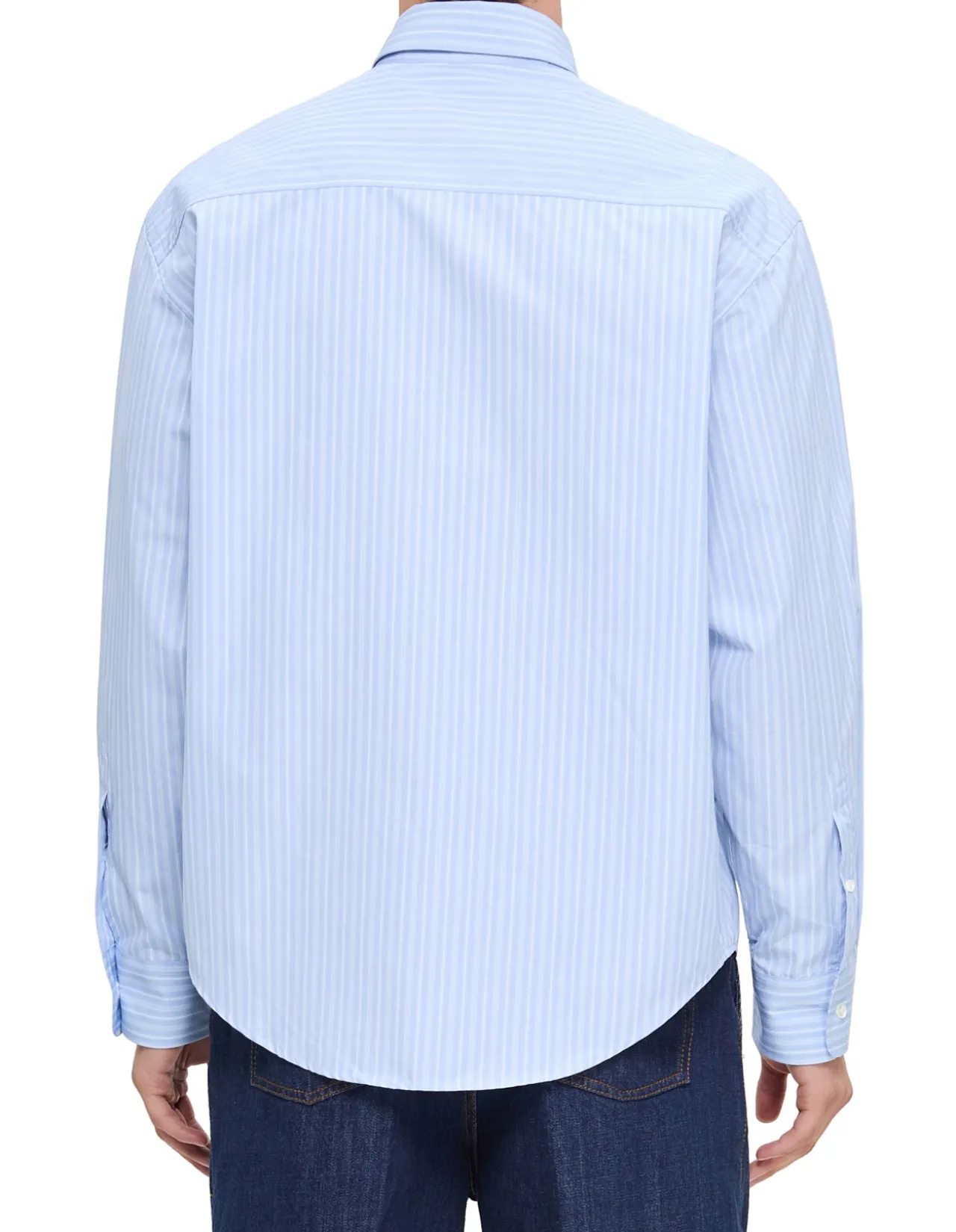BOXY LONGSLEEVE SHIRT BUTTONDOWN COLLAR AND EMB AMI DE COEUR