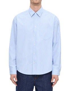 BOXY LONGSLEEVE SHIRT BUTTONDOWN COLLAR AND EMB AMI DE COEUR