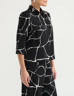 BOXY SATIN SHIRT