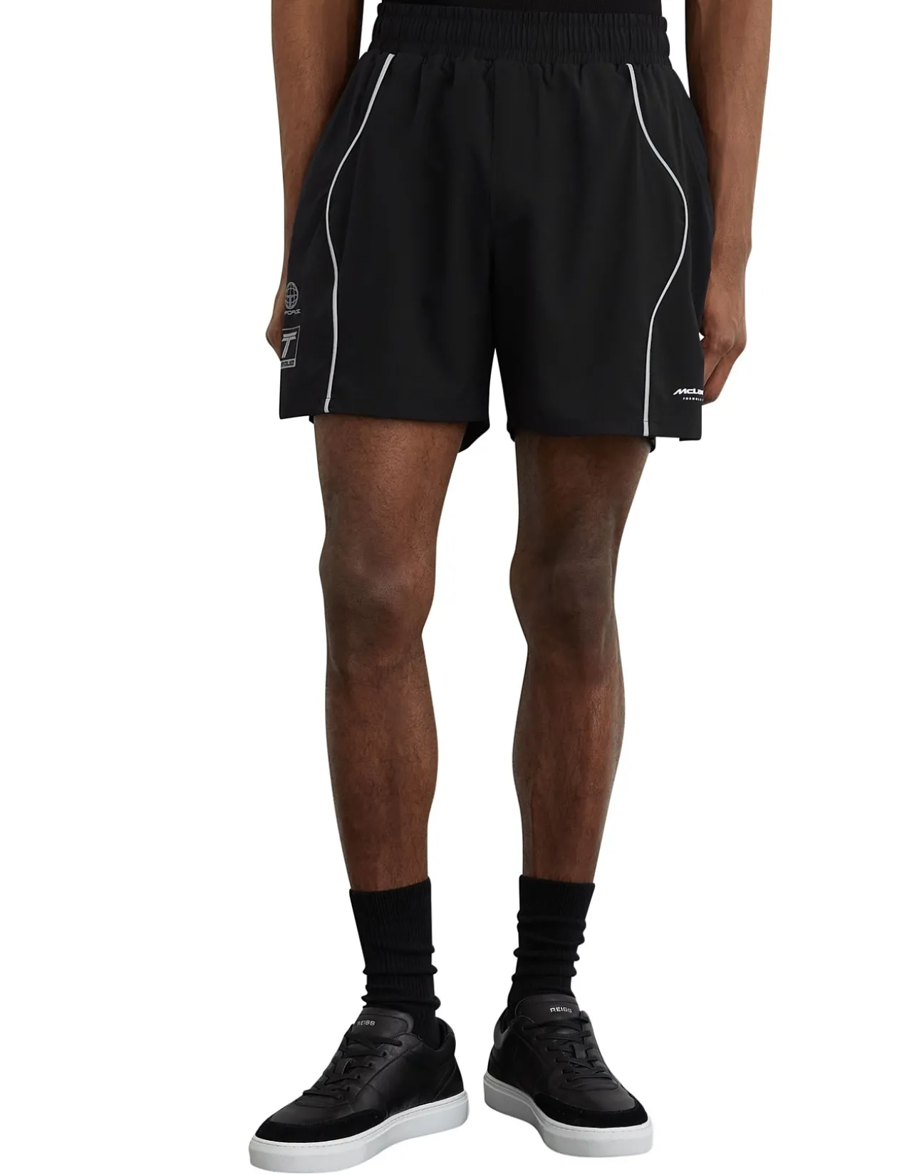 BRAXLEY PRINTED TRACK SHORTS