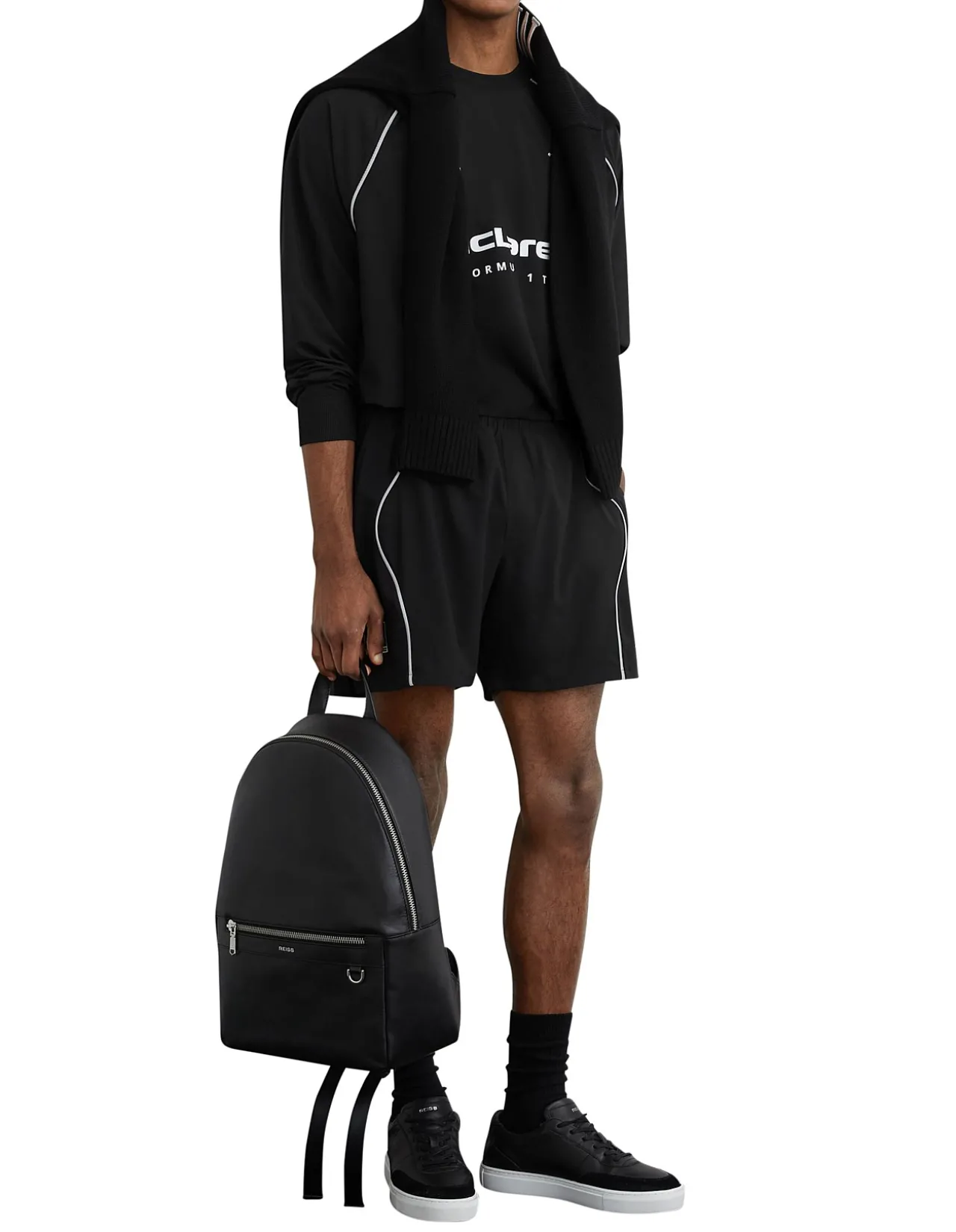 BRAXLEY PRINTED TRACK SHORTS
