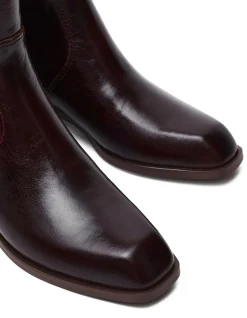 BRETTON LEATHER ANKLE BOOTS