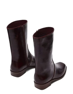 BRETTON LEATHER ANKLE BOOTS