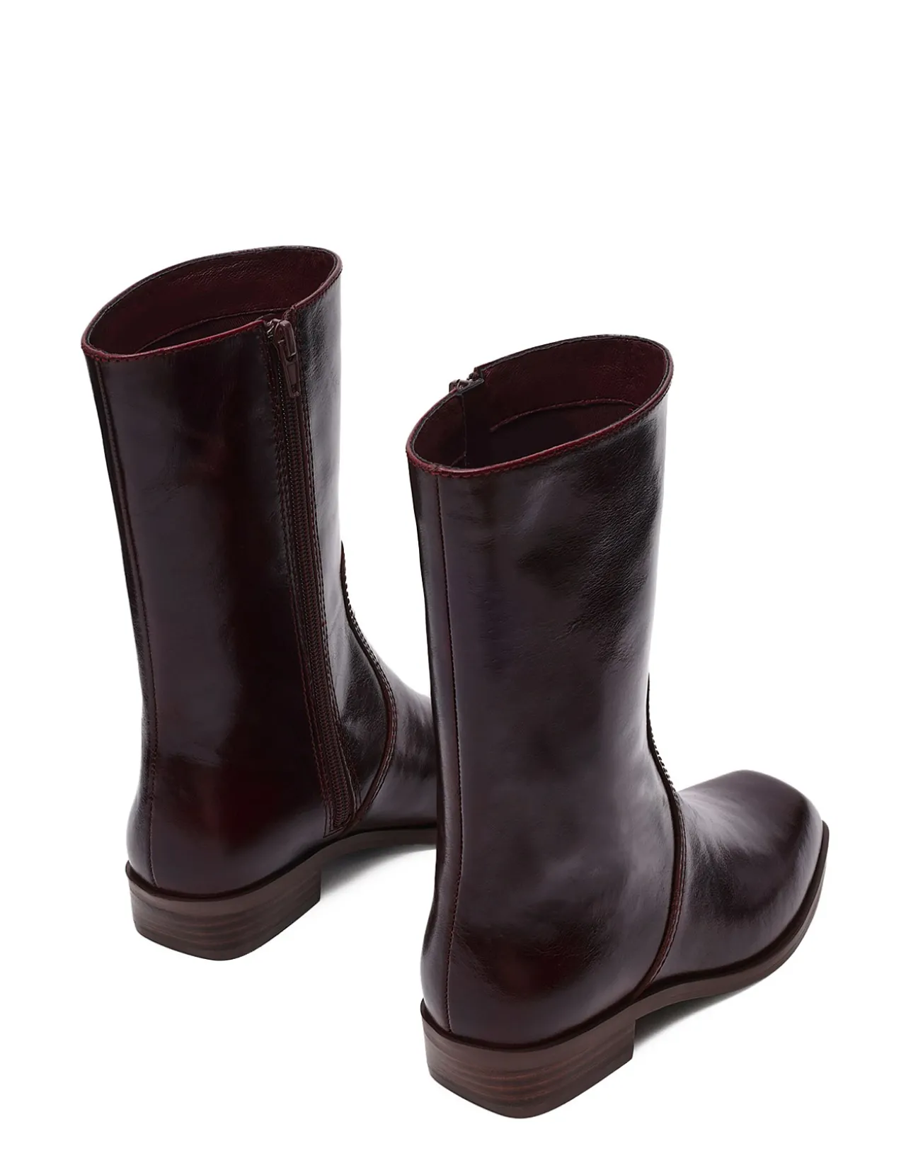 BRETTON LEATHER ANKLE BOOTS