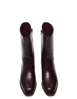 BRETTON LEATHER ANKLE BOOTS