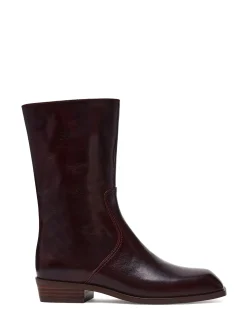 BRETTON LEATHER ANKLE BOOTS