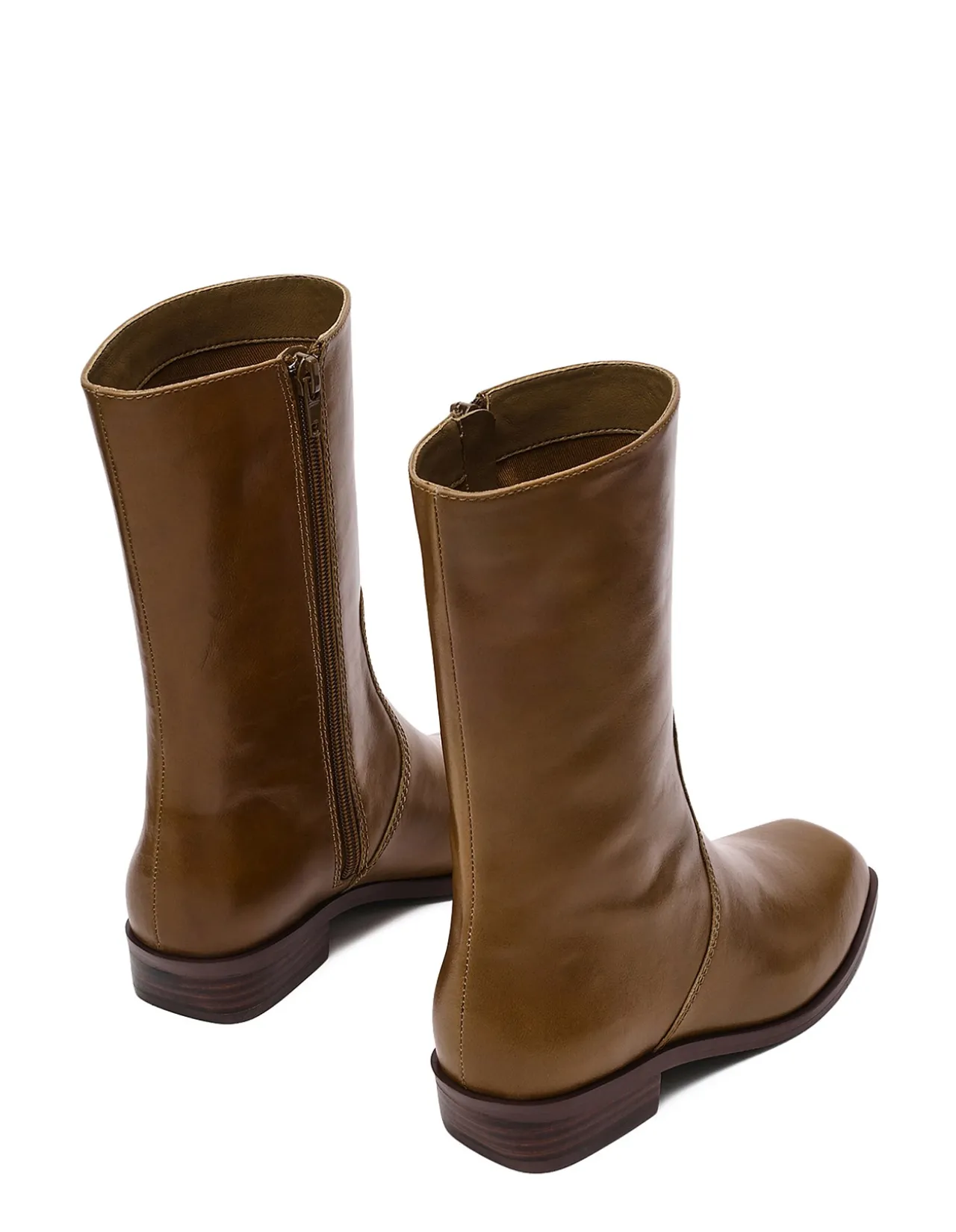 BRETTON LEATHER ANKLE BOOTS