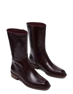 BRETTON LEATHER ANKLE BOOTS