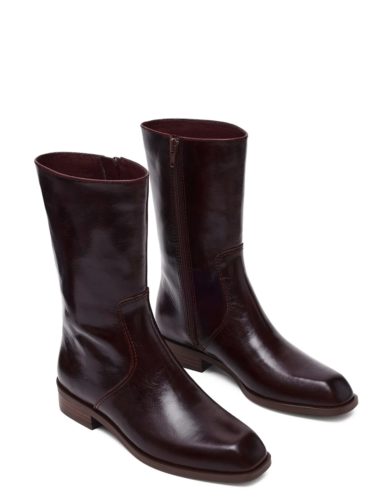 BRETTON LEATHER ANKLE BOOTS