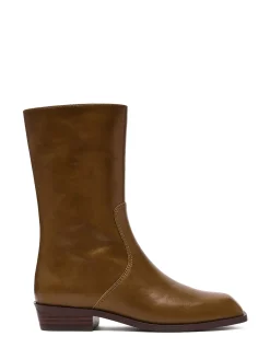 BRETTON LEATHER ANKLE BOOTS
