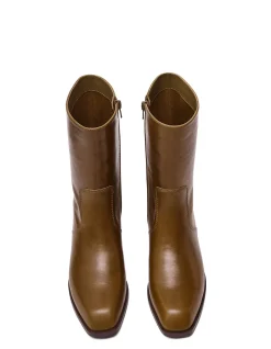BRETTON LEATHER ANKLE BOOTS