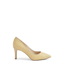 Bridgey Textured Pointed Toe Pumps