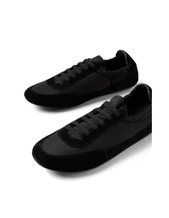 Brisk Suede Trim Lace Up Trainers