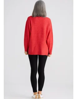 Britney Relaxed V Neck Fluffy Knit Jumper