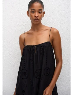 Broderie Cami Midi Dress