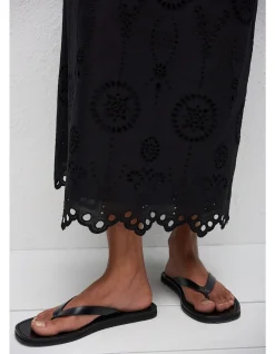 Broderie Cami Midi Dress