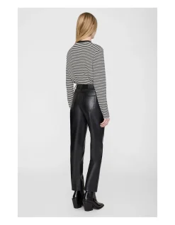 Bruno Pant - Black Recycled Leather