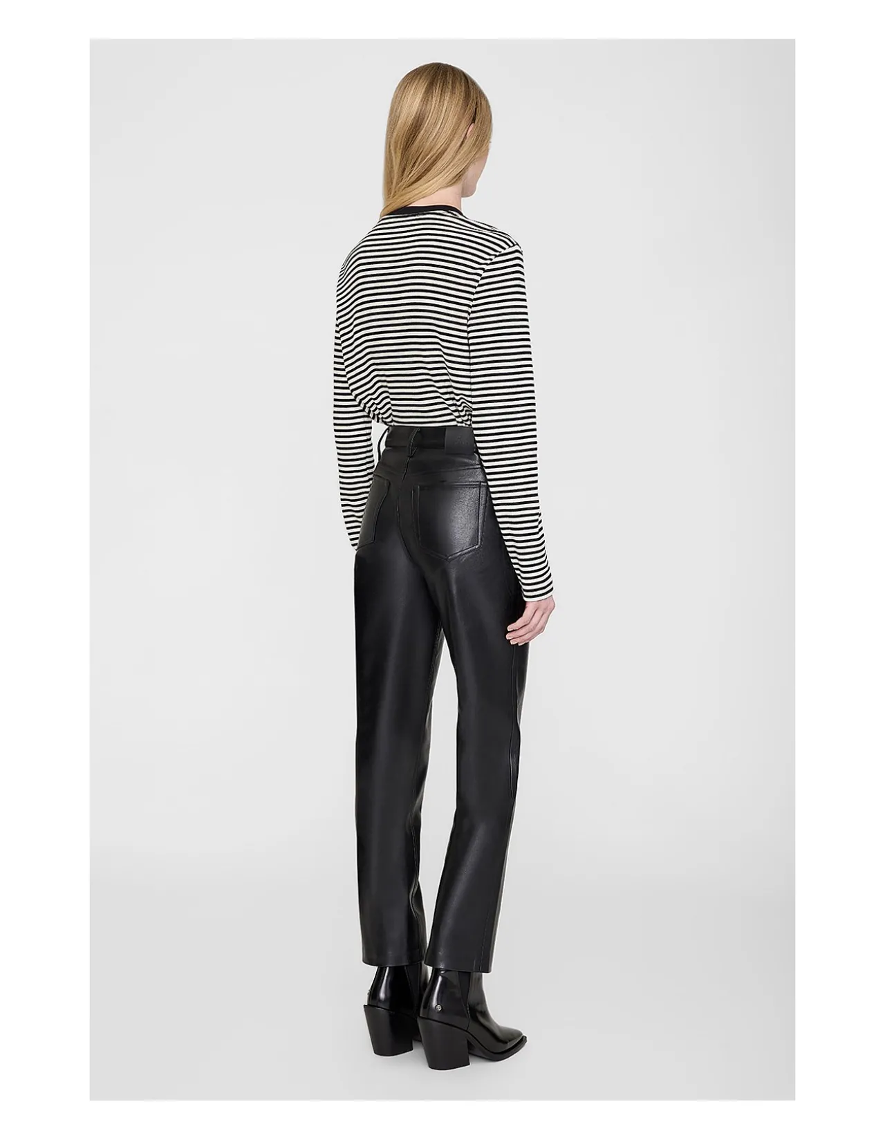 Bruno Pant - Black Recycled Leather