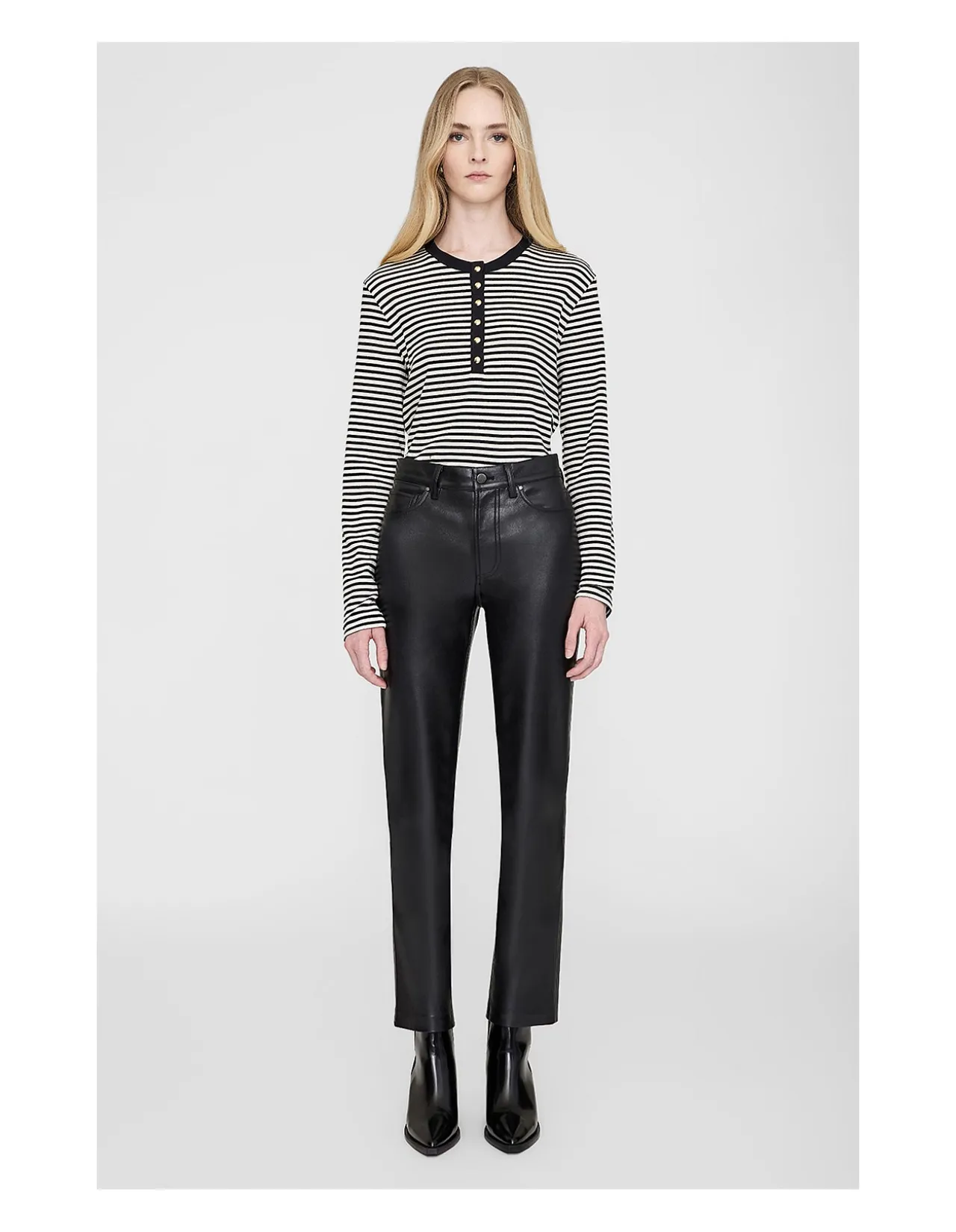 Bruno Pant - Black Recycled Leather