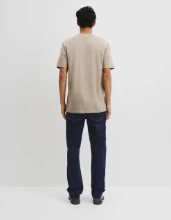 Brushed Melange Cotton T-shirt