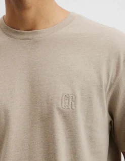 Brushed Melange Cotton T-shirt
