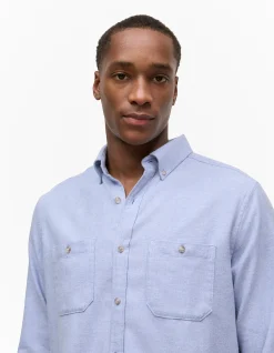 Brushed Cotton Melange Shirt