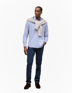Brushed Cotton Melange Shirt