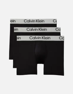 Brushed Microfibre Stretch Long Leg Boxer Brief 3 Pack