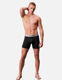 Brushed Microfibre Stretch Long Leg Boxer Brief 3 Pack
