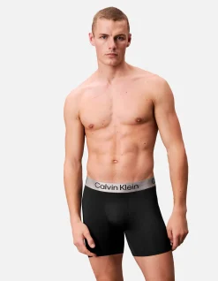 Brushed Microfibre Stretch Long Leg Boxer Brief 3 Pack