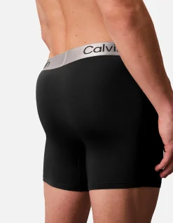 Brushed Microfibre Stretch Long Leg Boxer Brief 3 Pack