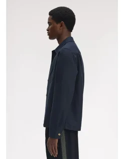 Brushed Twill Regular Fit Cotton Overshirt
