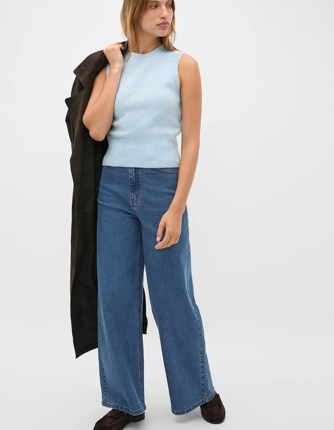 BRUSHED WOOL VEST