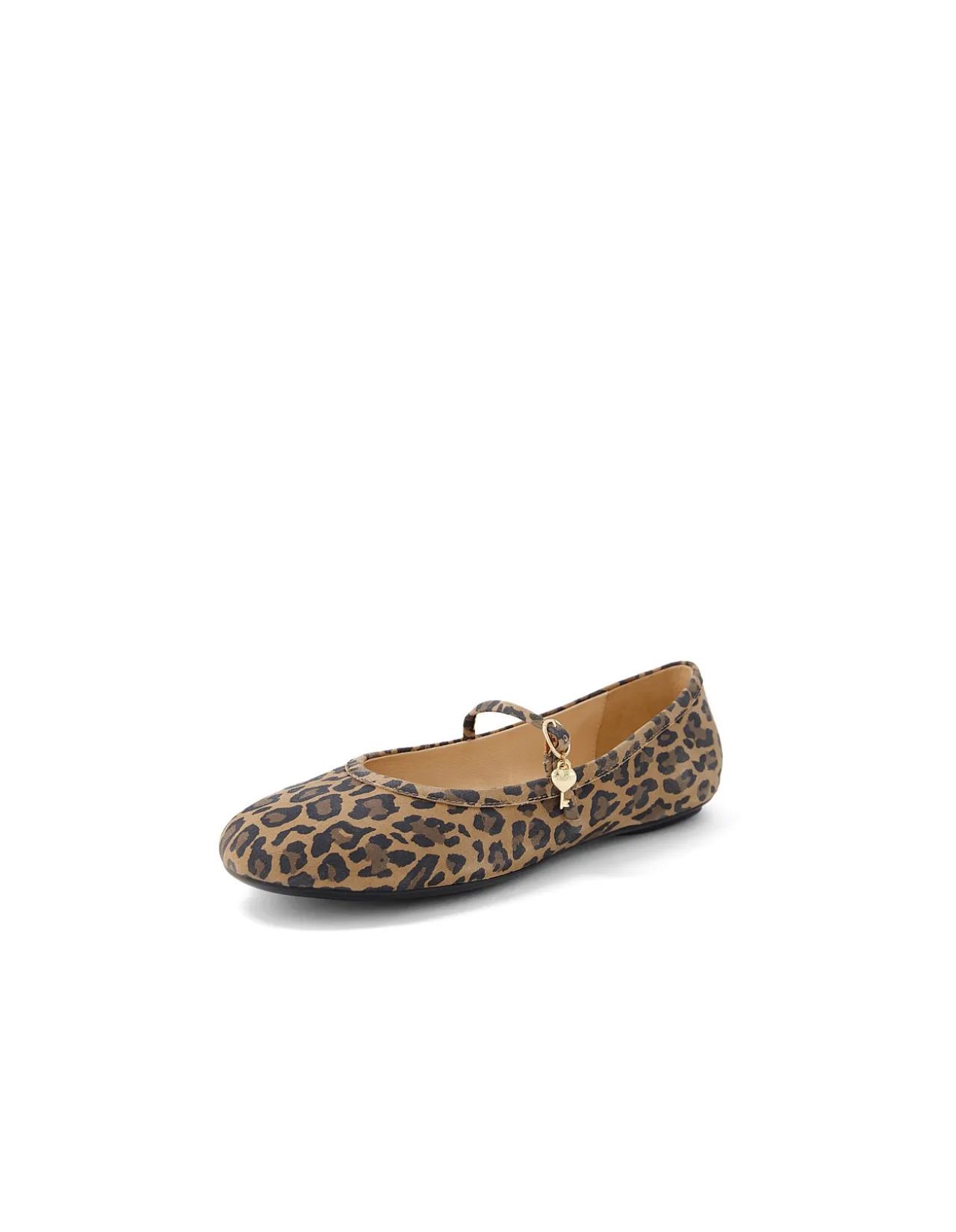 Bumble Leopard Strap Ballet Flats