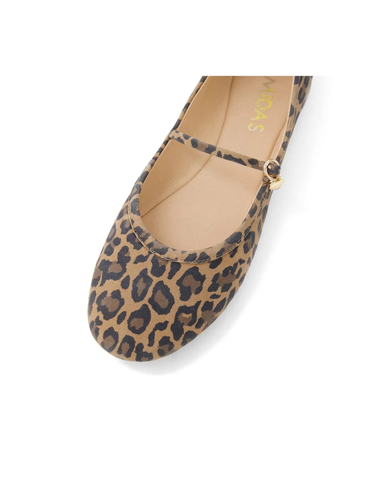 Bumble Leopard Strap Ballet Flats