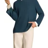 Button Sleeve Detail Knit