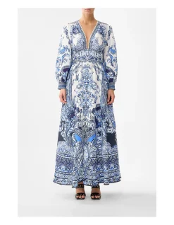 BUTTON DRESS WITH SHAPED WAISTBAND