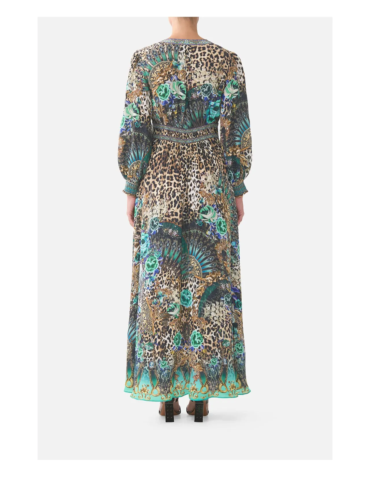 BUTTON DRESS WITH SHAPED WAISTBAND
