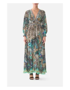 BUTTON DRESS WITH SHAPED WAISTBAND