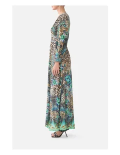 BUTTON DRESS WITH SHAPED WAISTBAND