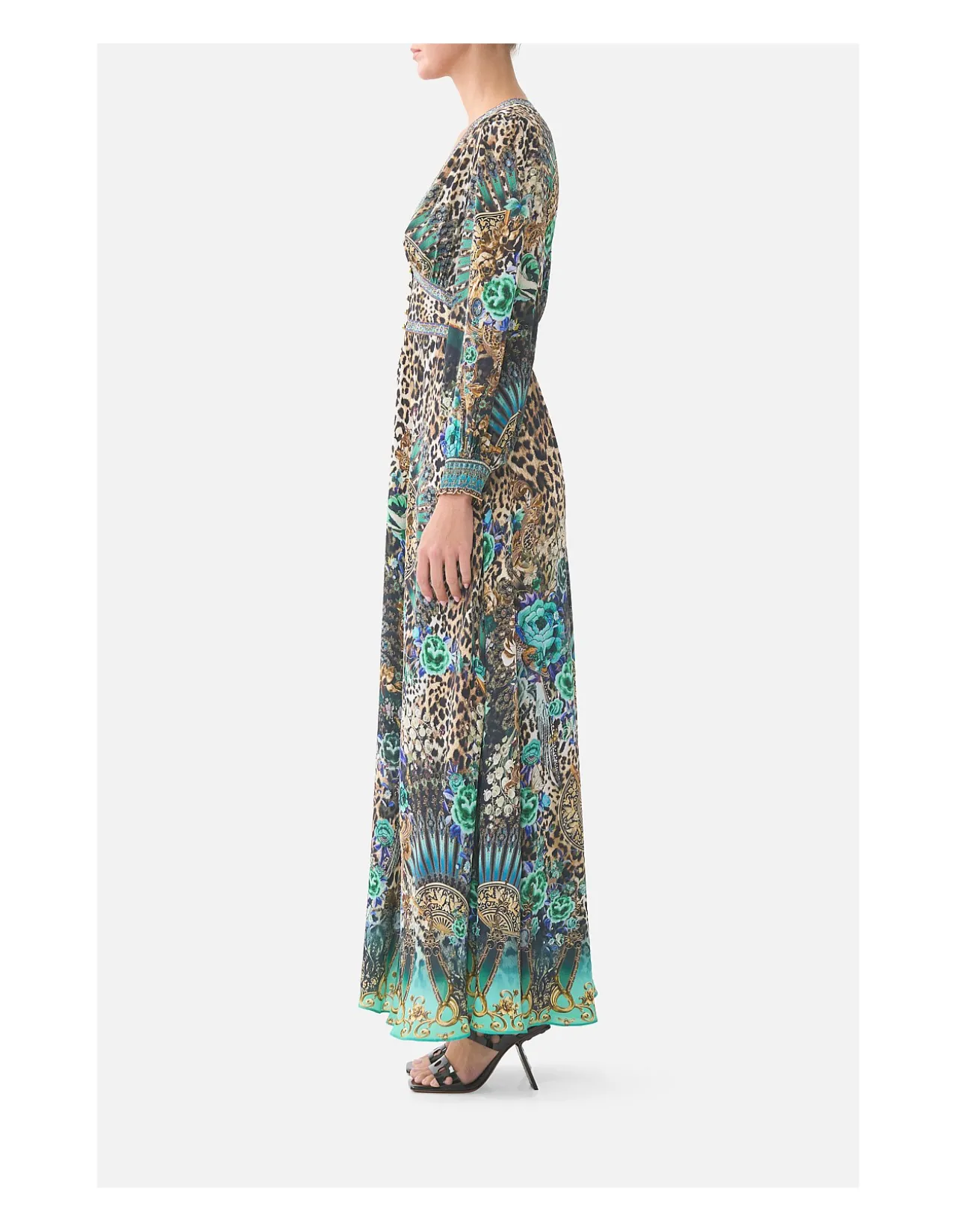 BUTTON DRESS WITH SHAPED WAISTBAND