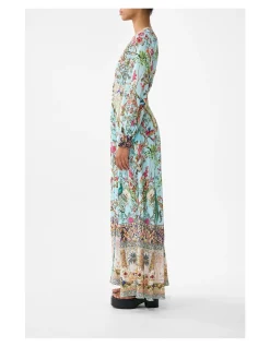 BUTTON DRESS WITH SHAPED WAISTBAND